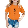thumbnail image 1 of Haut Fille Chemise Banane Filles Mode Enfants Décontracté Imprimé Col Rond Ample Manches Courtes T-Shirt Haut, 1 of 4