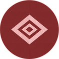 thumbnail image 1 of Ahgly Company Machine Washable Indoor Round Transitional Red Area Rugs, 3' Round, 1 of 7