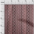 thumbnail image 2 of oneOone Polyester Spandex Dark Rose Brown Fabric Asian Block Craft Projects Decor Fabric Printed By The Yard 56 Inch Wide, 2 of 4