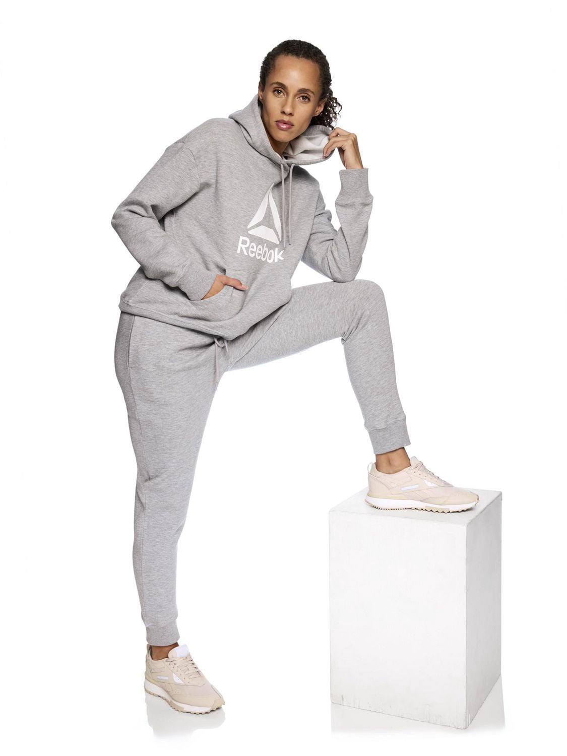 Sweat à capuche polaire pour femme Reebok