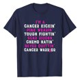 thumbnail image 2 of TIMIFIS Breast Cancer Awareness Shirts for Women Work Tops Short Sleeve Out Blouse Breast Awareness Letter Print Shirt T-Shirt Tops In OctoberFall/Winter, 2 of 5