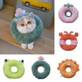 thumbnail image 1 of MesaSe Cat Recovery Collar  Cute Cat Donut Collar  Soft Cone Collars for Cat  Wound Healing Protective Cone After Surgery Elizabethan Collars for Kitten Pets, 1 of 5