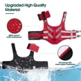 thumbnail image 3 of Kuoser Gilet de Sauvetage pour Chien avec Bandes Réfléchissantes, Gilet de Sauvetage pour Chien Ajustable, Rouge, TP, 3 of 7