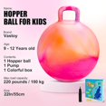 thumbnail image 4 of Active Physical Development Bouncy Balls For Kids Fuzz Ball Flower Power Balance Ability Through Energetic Bouncing red purple, 4 of 6