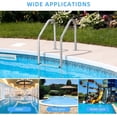 thumbnail image 1 of GloryStar Inground Pool Ladder,304 Stainless Steel Swimming Pool Ladder,Non-Slip Swimming Pool Ladder for Deep End, Easy Assembly, 380lbs Load Capacity - Perfect for Indoor/Outdoor Pools, 1 of 6