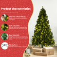thumbnail image 4 of CNKOO Christmas Tree Tinsel Halloween Tree Decor with Lights Christmas Tree Battery Operated Pop Up Artificial Tree Indoor Outdoor Decorations, 4 of 7