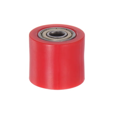 Unique Bargains Galet Tendeur de Chaîne 8 mm Type Cylindre pour Vélo Porte Coulissante, Rouge