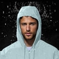 thumbnail image 3 of SHTXOZHI Manteau de Pluie pour Homme Imperméable Coupe-Vent Pliable à Capuche Imperméable pour Plein Air Randonnée Voyage, 3 of 6