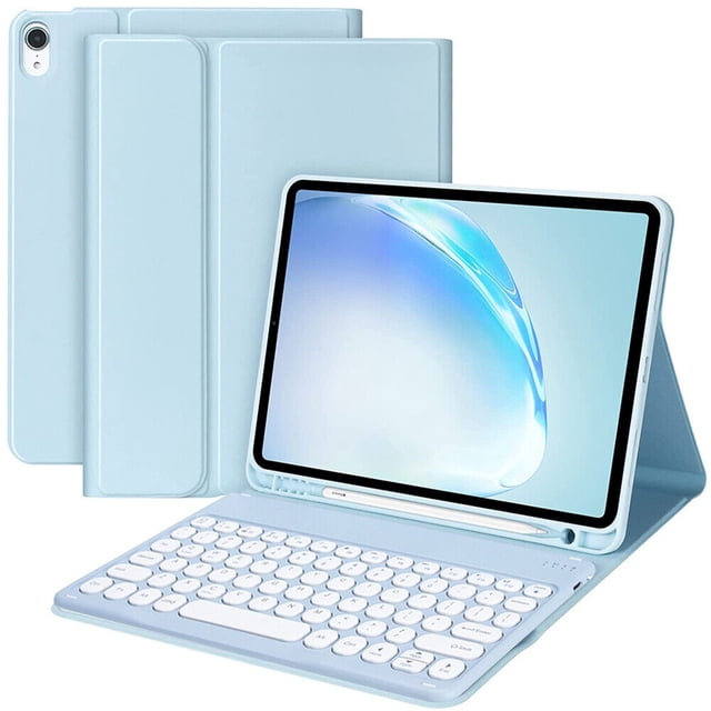 For iPad Mini 5th 4th 3rd 2nd 1st With Colorful Keyboard Leather Stand Cover Case Round Key Wireless Keyboard For 7.9inch Tablet Leather Keyboard A Italian