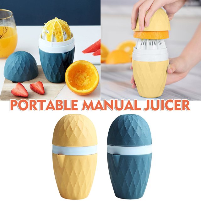 YYV Citrus Hand Juicer Manual Lemon Orange Squeezer Hand Press Fruit Extractor Portable Easy Grip Manual Juice Press Hand Squeezer for Kitchen Bar Tools