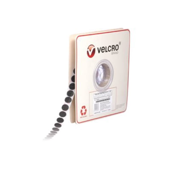 VELCRO Individual Dots - Self-adhesive hook-and-loop fastener (hook only) - 1200 pieces - white - polyamide