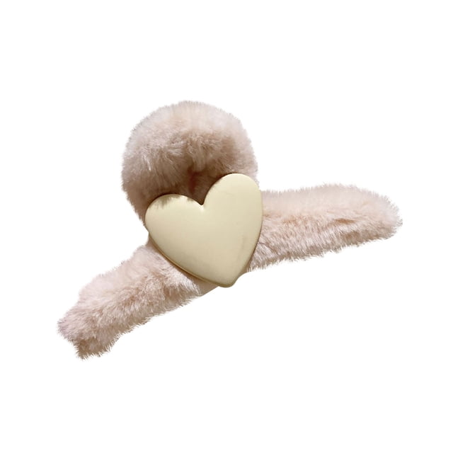 EGNMCR Hair Clips Plush Hair Clip, Plush And Winter Clip Winter Clip