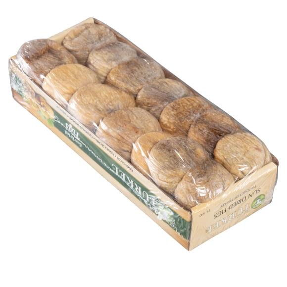 Golden Valley Dried Turkish Figs - Pulled - 1ct - 500g - Premium Sun-Drenched Mediterranean Delicacy (1ct)