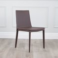 thumbnail image 1 of Hilton Chaise Latérale Moderne en Cuir et Métal - Qualité Commerciale, 1 of 3