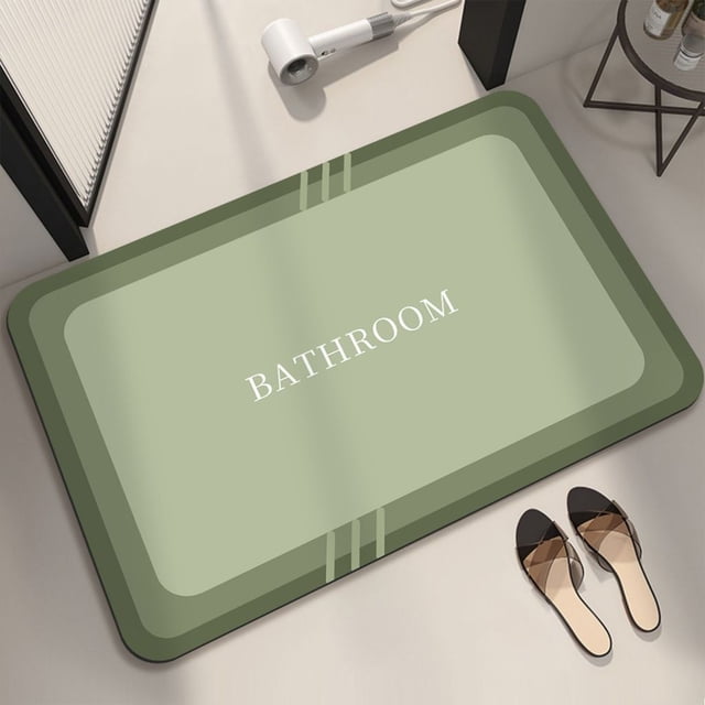 Bath Rug- Super Absorbent Quick Dry- Rubber Backing Non Slip-Washable Bathroom Floor Mats-Shower Rug For In Front Of Bathtub-Shower Room -16x24-