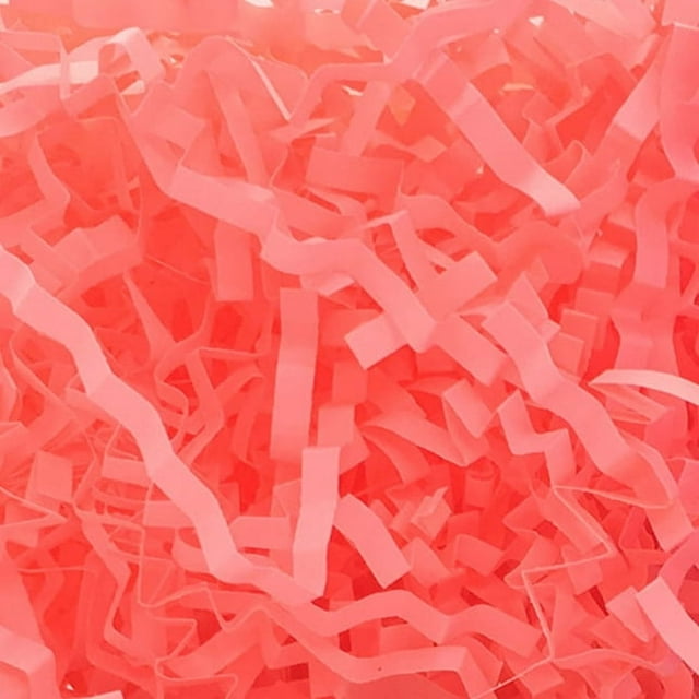 MesaSe Feildoo 50g Basket Grass Crinkle Cut Tissue Paper Recyclable Craft Shred Confetti Raffia Paper Filler For Easter Gift Box Wrapping Packing Filling Party Decoration-Fluorescent Pi