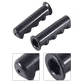 thumbnail image 4 of Lefu 2Pcs Wheelbarrow Rubber Handles, Round Tubes Black Replacement Universal Handles, 4 of 8