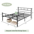 thumbnail image 4 of Costway Full Metal Platform Bed Frame with Headboard and Footboard No Box Spring Needed, 4 of 9