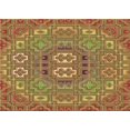 thumbnail image 1 of Ahgly Company Tapis Rectangulaire Lavable en Machine Intérieur Transitionnel Jaune, 2 Pieds x 3 Pieds, 1 of 7
