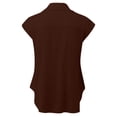 thumbnail image 5 of asjyhkr Plus Size Womens Linen T Shirts Button down Short Sleeve Tshirt Summer Tops Loose Soft Tees, 5 of 5