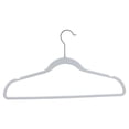 thumbnail image 3 of Mainstays-Adult 10PK Slim Hanger, Non-Velvet Plastic Hangers for Clothes, White Color, 3 of 7