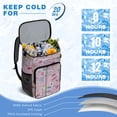 thumbnail image 4 of Nursing Themed Cooler Backpack, Leakproof Insulated Lunch Backpack with Cute Future Nurse Design for Medical Staff, 4 of 6