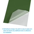 thumbnail image 4 of Unique Bargains Down Jacket Repair Patch 4' x 8', 2 Pack Self Adhesive Nylon Fabric Patch, Light Green, 4 of 5