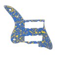 thumbnail image 3 of Electric Guitar Pickguard, Blue Yellow Scratch Resistant Robust Guitar Pickguard Wear Proof Practical  For Maintenance, 3 of 8