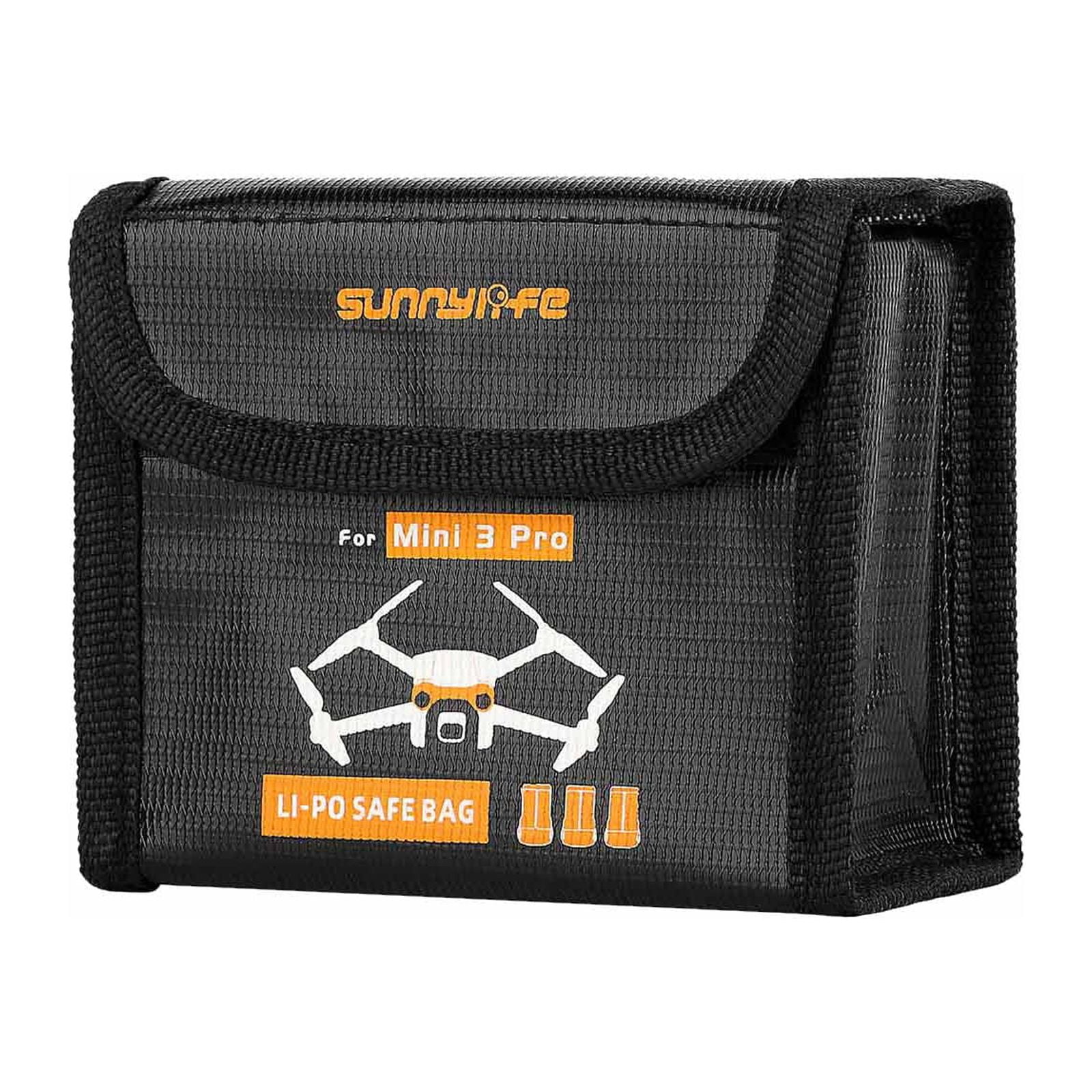 TIMIFIS Jouets Sunnylife Mini 3 Pro Sac à Piles Antidéflagrant Sac à Piles Ignifuge Sac de Sécurité pour Piles Sac de Protection pour Piles Étui de Rangement pour Piles Cadeaux de Noël pour Enfants