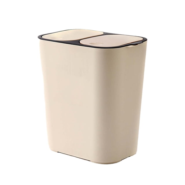 Binwennn 33 Liners Bags 30 Garbage And Recycle Can Pantry Waste Beige Small