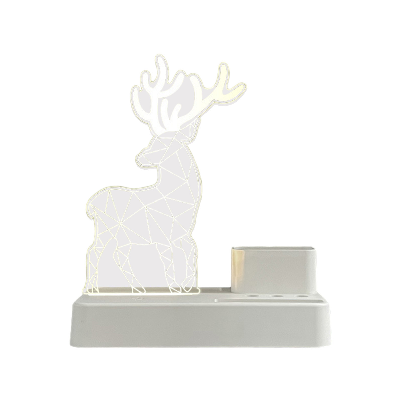 Desks for Home Office Small Space Pen Holder with Led Light Pen Organizer for Desk Desktop Organizer Pencil Organizer Desk Decoration for Office Home School Good Gift