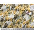 thumbnail image 3 of Soimoi Rayon Fabric Pug,Beagle & English Cocker Spaniel Dog Scene Decor Fabric Printed Yard 56 Inch Wide, 3 of 3