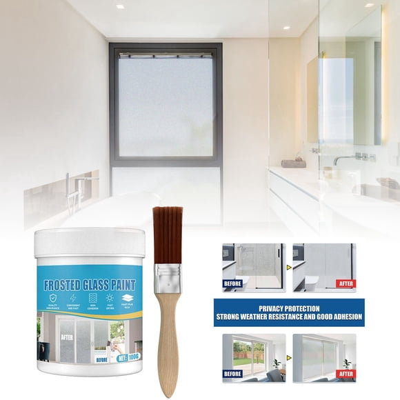 Binwennn Nail And File Patching Plaster - Erase A Hole for Walls Frosted Glass Paint For Window And Door Shading Frosted Glass Paint For Foggy Hazy Frosted Glass Paint 100ml