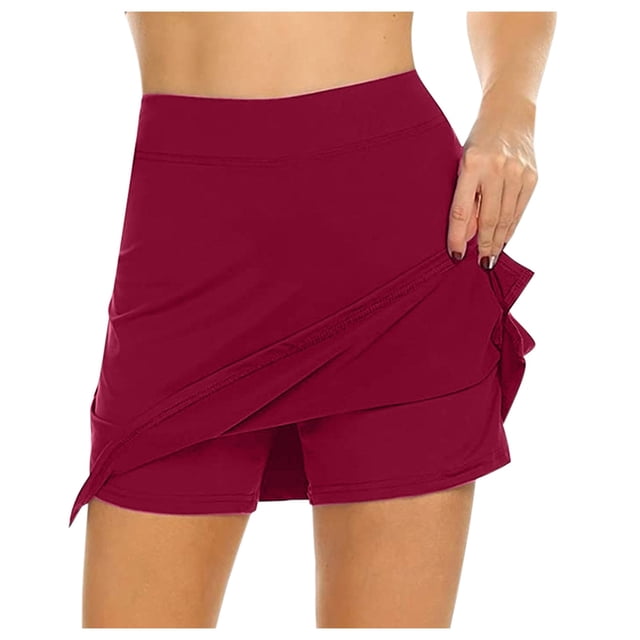 Babysbule Liquidation Jupes pour Femmes Jupe-Short de Performance Active pour Femmes Jupe Légère pour Course Tennis Golf Sport