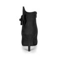 thumbnail image 3 of Unique Bargains Women's Flower Point Toe Size Zipper Stiletto Heel Ankle Boots, 3 of 8