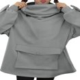thumbnail image 4 of Sweat à Capuche Frog Mignon pour Femmes, Fermeture Éclair, Tunique Décontractée Ample, Costume Mignon avec Poches, 4 of 6