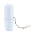 thumbnail image 2 of ziyahi Travel Toothbrush Case Capsule Toothbrush Cup Holder 2 in 1 Cover Container Bathroom for Business Use Outdoors Sky Blue, 2 of 9