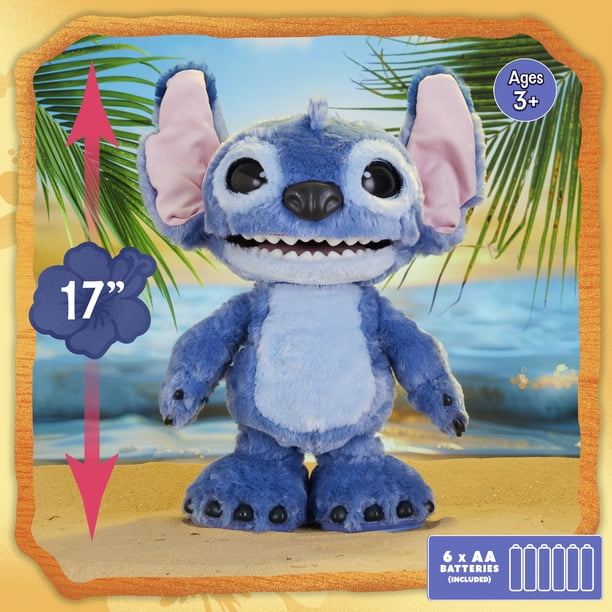 Disney Stitch ぬいぐるみ Disney Stitch Ultimate Stitch Interactive 43 cm Plush Toy, 100+