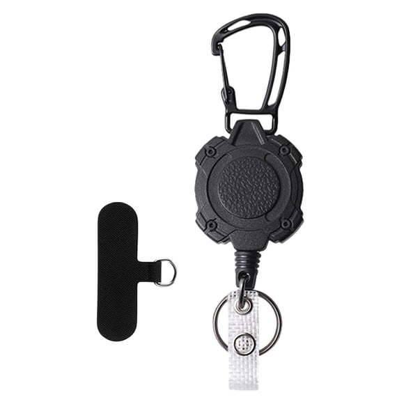 lionlar Porte-Clés Rétractable avec Attache de Téléphone Mousqueton Porte-Badge pour Voyage Style D