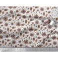 thumbnail image 3 of Soimoi Cotton Poplin Fabric Leaves & Cosmos Floral Decor Fabric Printed Yard 56 Inch Wide, 3 of 3