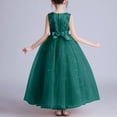 thumbnail image 4 of LOVZFMLL Jupe Princesse à Nœud pour Filles, Été, Manches Courtes, Volants, Dentelle, Col Rond, Broderie, en Maille, 4 of 5