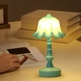 thumbnail image 4 of Mini LED Night Light for Bedroom - Floral Design Table Lamp with Soft Glow for Desktop, Kids Room, or Cafe Decoration, 4 of 5