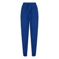 thumbnail image 5 of BEFOKA Pantalons pour Femmes Grande Taille, Pantalons d'Été en Liquidation pour Femmes, Pantalons Décontractés Mode pour Femmes Couleur Unie Élastiques Amples Pantalons Droits à Chevilles Resserrées Pantalons, 5 of 5