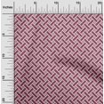 thumbnail image 2 of oneOone Cotton Silk Wine Fabric Geometrical Craft Projects Decor Fabric Printed By The Yard 42 Inch Wide, 2 of 4
