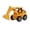 A, variant on Push Back Engineering Car C, Inertia Powered Toy Vehicle, No Battery Construction Car, Yellow Friction Truck, Educational Plaything, Compact Pull Back Racer