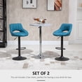 thumbnail image 4 of HOMCOM Bar Stools Set of 2 Swivel Adjustable Counter Height Barstools, 4 of 9