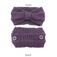 thumbnail image 2 of Knitted Button Headband Knotted Crochet Hairband Winter Earmuffs Wide Head Wraps, 2 of 3