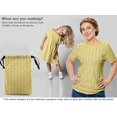 thumbnail image 5 of oneOone Polyester Spandex Yellow Fabric Retro Tools Craft Projects Decor Fabric Printed By The Yard 56 Inch Wide, 5 of 5