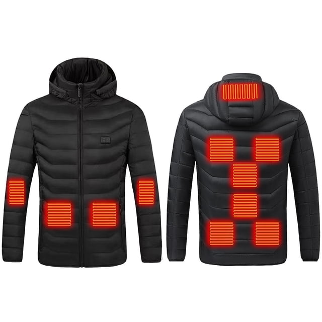 NJDVHB Womens Winter Long Sleeve Parkas,USB Intelligent Constant Temperature Heated Windproof Plus Size Coat For Men And Women Winter 11 Heated Jacket Coat