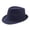 Navy, variant on Men and Women Unisex British Style Solid Color Fedora Hat Sun Hat Hats Men Father's Day Gifts White Free Size